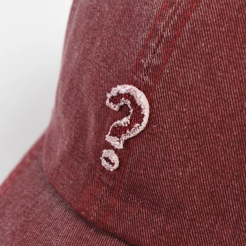 Comfortable Denim Question Mark Baseball Cap - Casual Cotton Hat - Image 5
