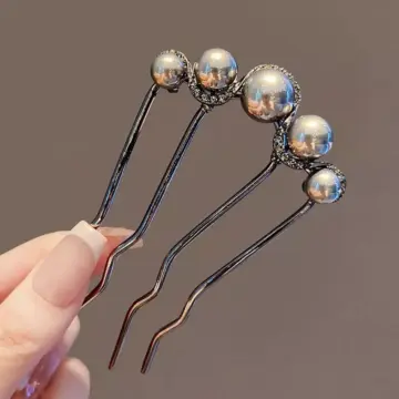 Elegant U-Shaped Pearl Hair Stick