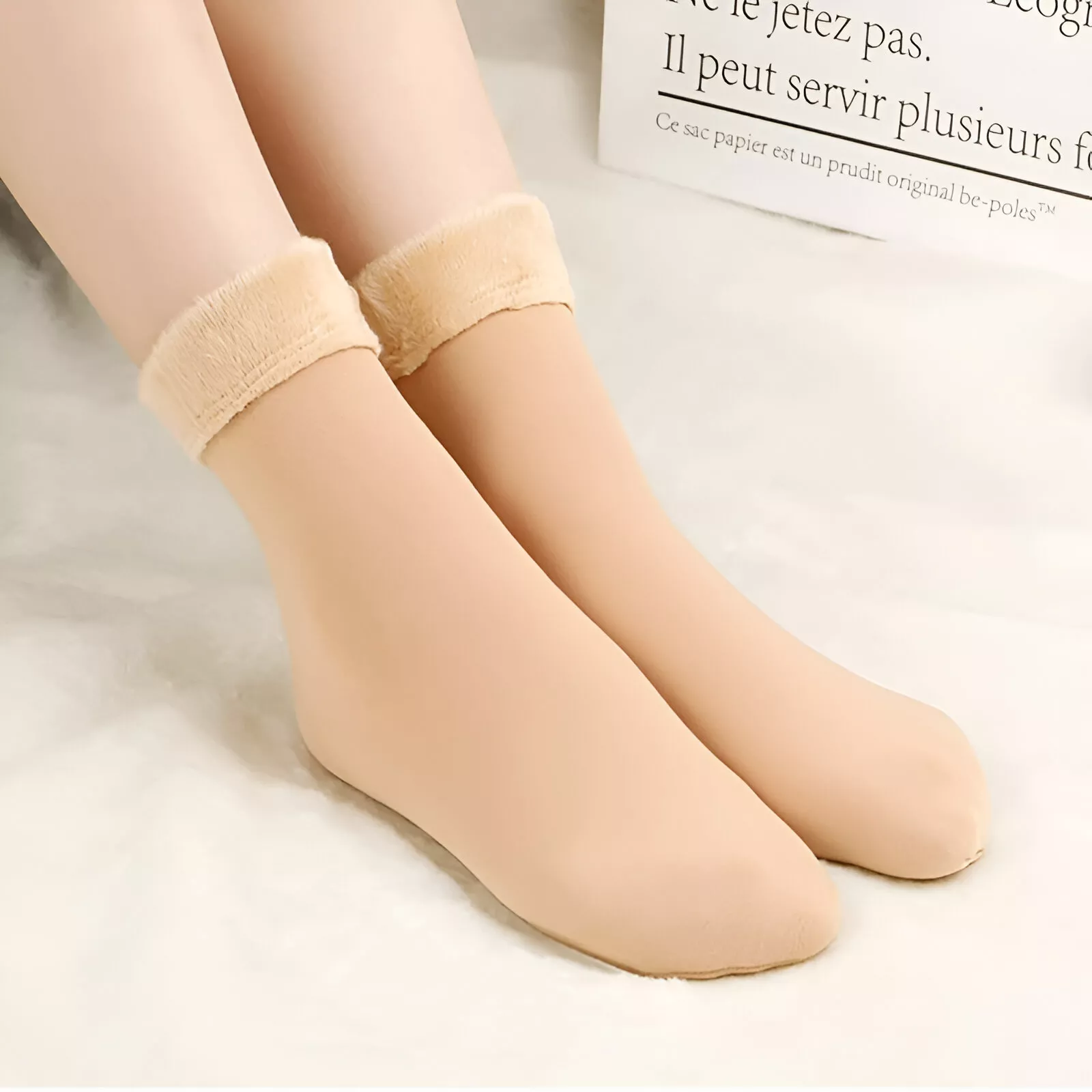Women's Winter Warm Velvet Wool Cashmere Socks - Image 4