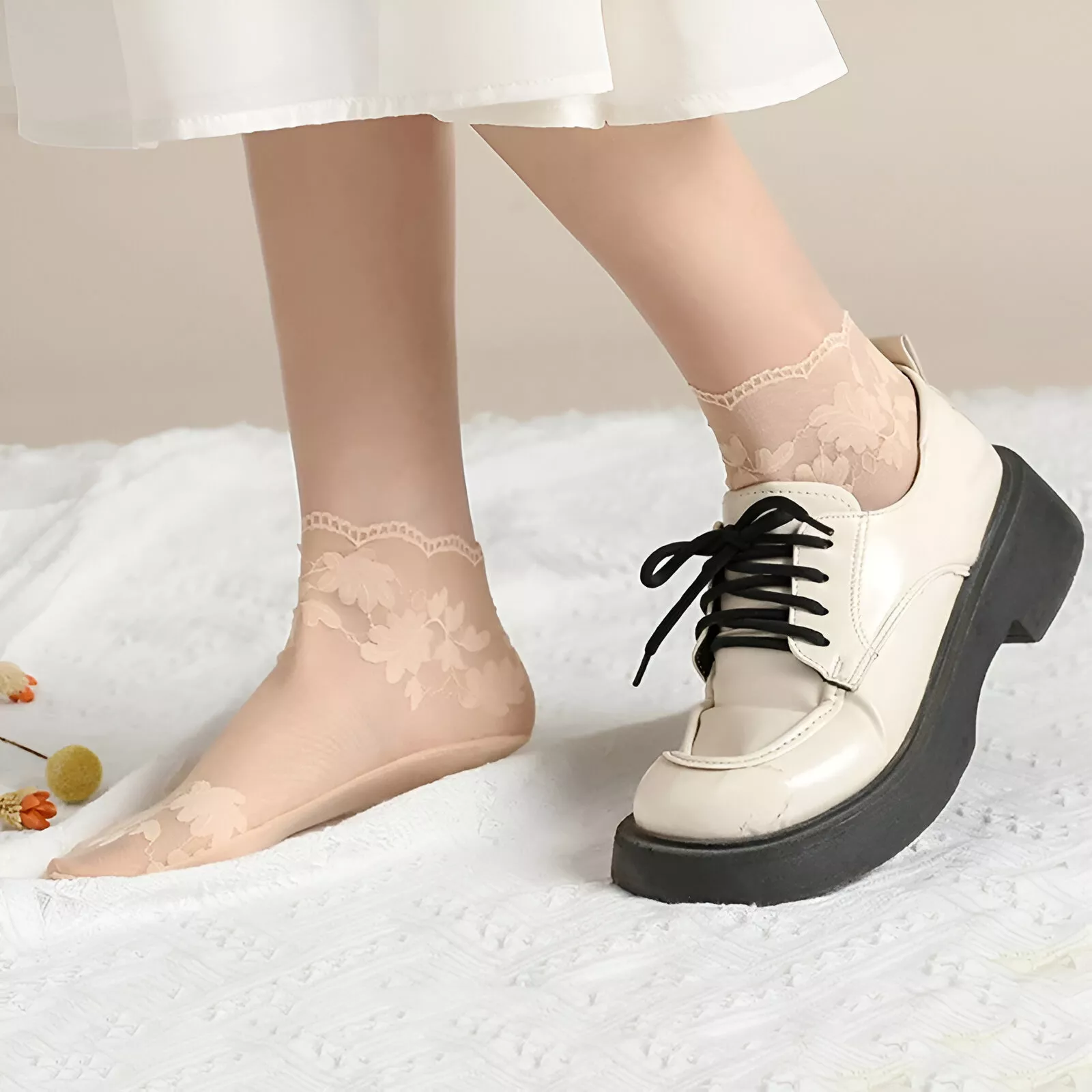 Women's Transparent Lace Low-Cut Summer Socks - Image 6