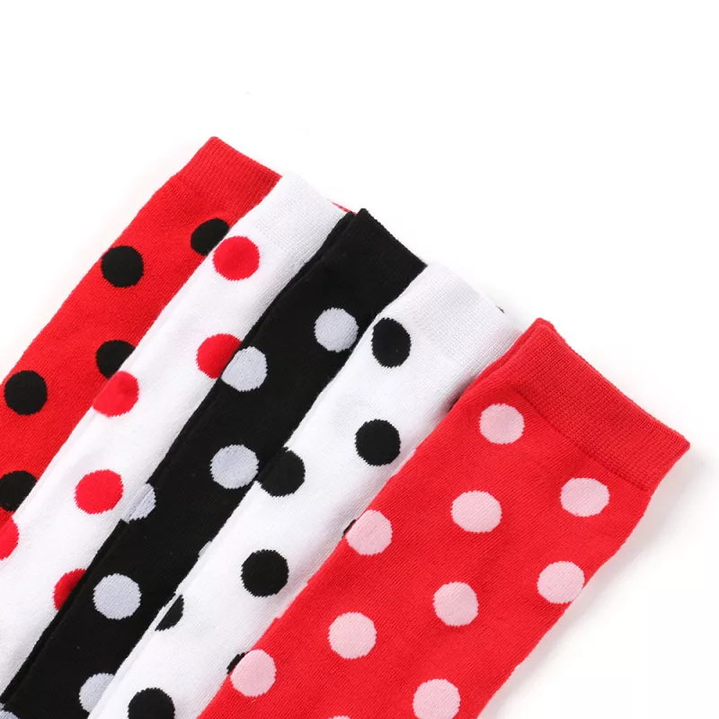 Thigh High Polka Dot Stockings - Image 5