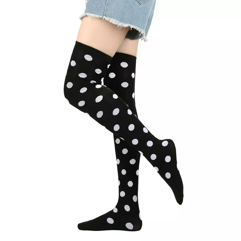 Thigh High Polka Dot Stockings - Image 3