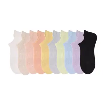 Breathable Cotton No-Show Ankle Socks for Women