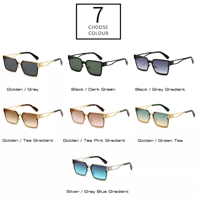 Luxury Retro Square Sunglasses for Men and Women - Image 5