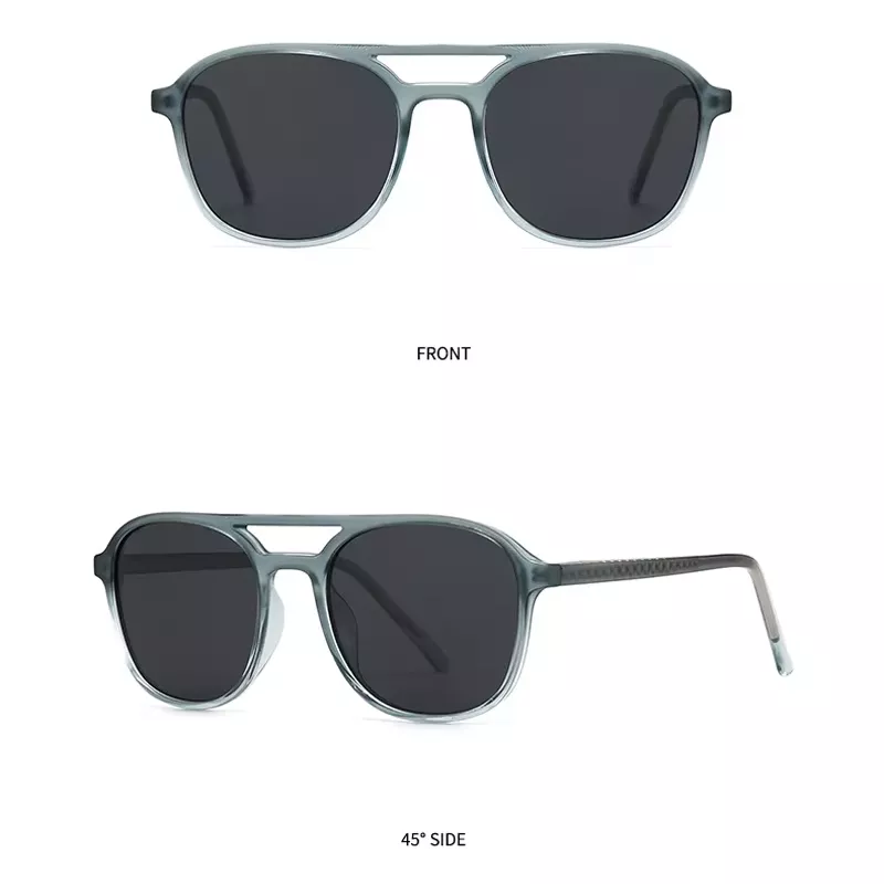 Retro Double Bridge Polarized Sunglasses - Image 3