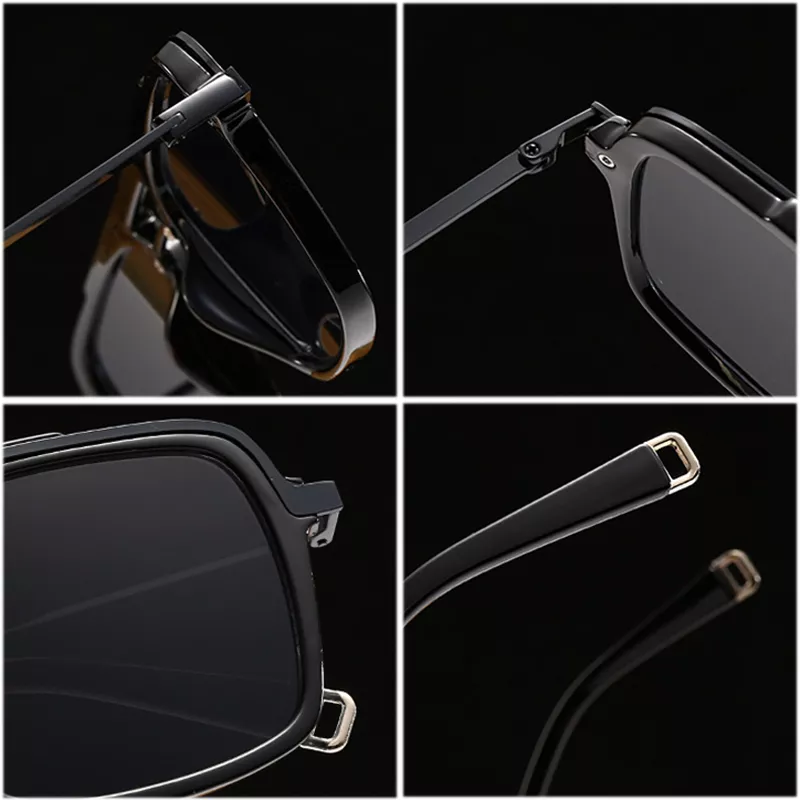 Retro Square Double Bridge Sunglasses for Men & Women – UV400 Gradient Lenses - Image 5