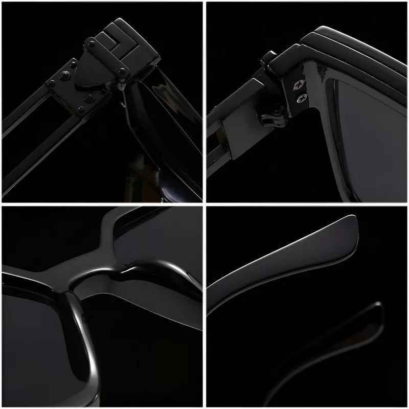 Retro Square Gradient Sunglasses for Men and Women - Image 3