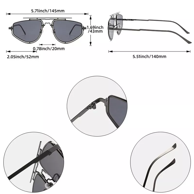 Retro Cat Eye Sunglasses - Image 7