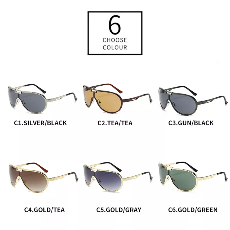 Oversized Pilot Sunglasses for Women & Men – Gradient UV400 Protection - Image 5