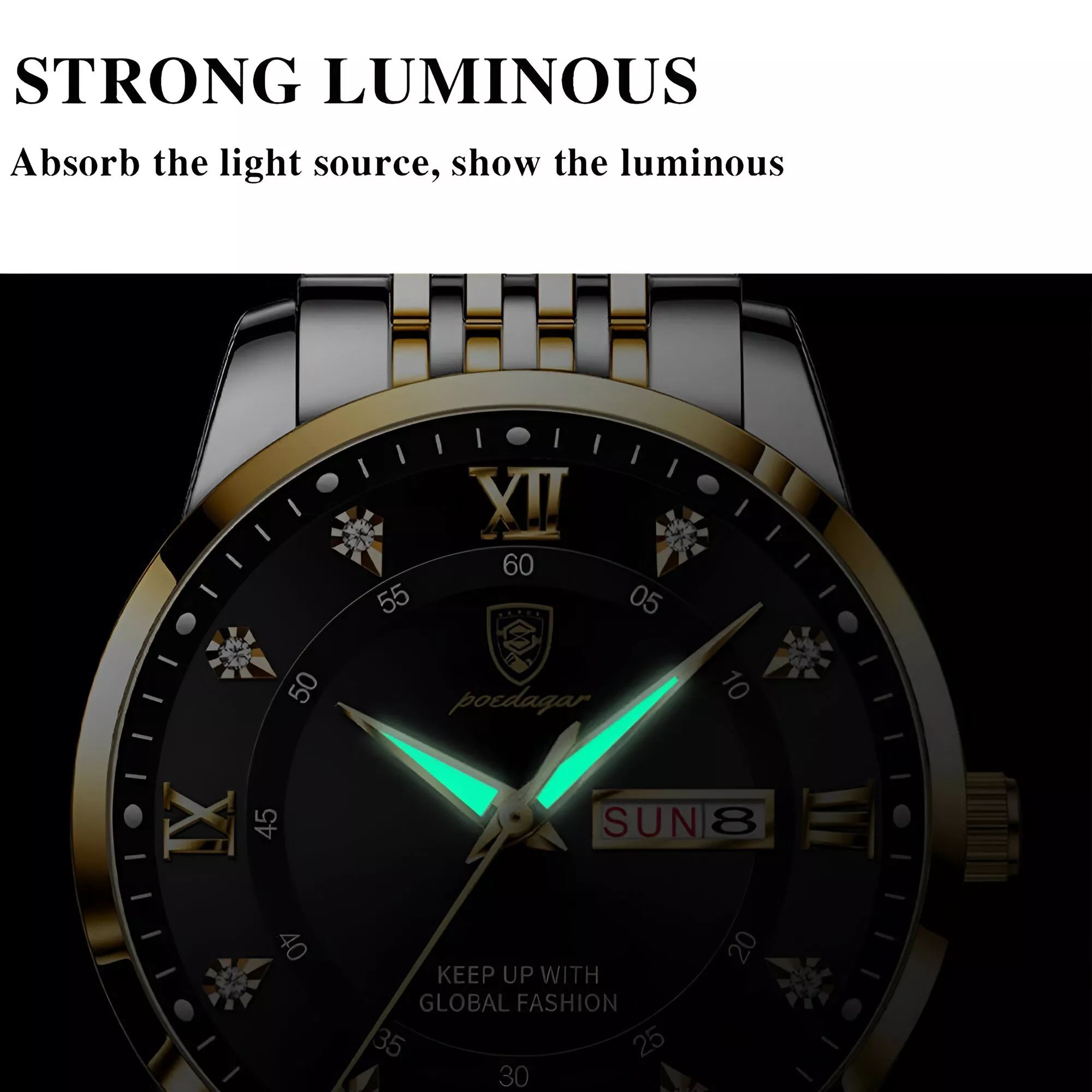 Luxury Leather Men’s Watch - Fashionable, Waterproof, Luminous Date Quartz Wristwatch - Image 5