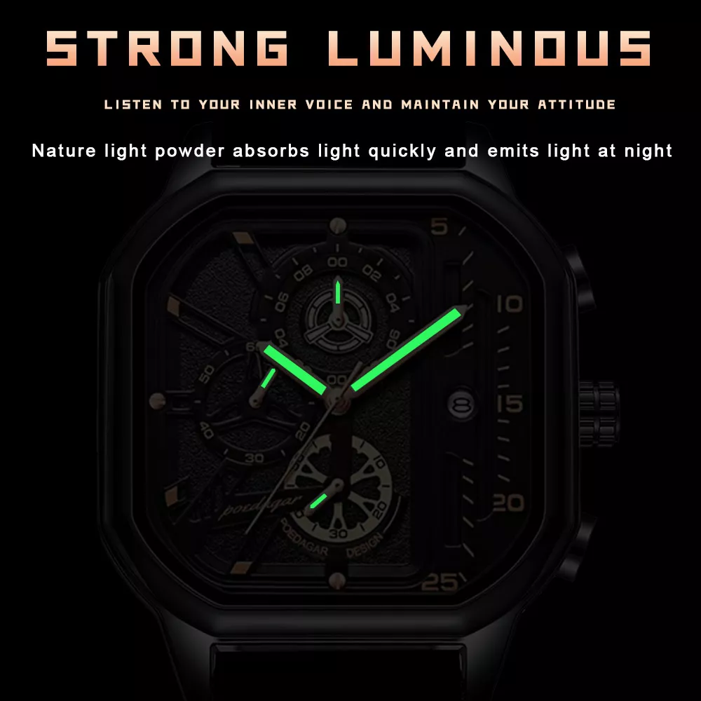 Fashion Men’s Quartz Sports Watch - Waterproof Luminous Chronograph Luxury - Image 5