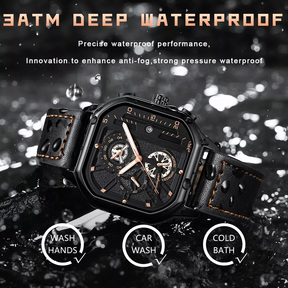 Fashion Men’s Quartz Sports Watch - Waterproof Luminous Chronograph Luxury - Image 4