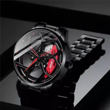 Luxury Stainless Steel Men's Watch - Super Car Inspired Quartz Timepiece