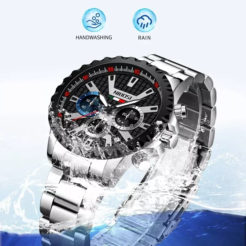 Luxury Quartz Chronograph Watch for Men – Waterproof Analog Wristwatch - Image 5