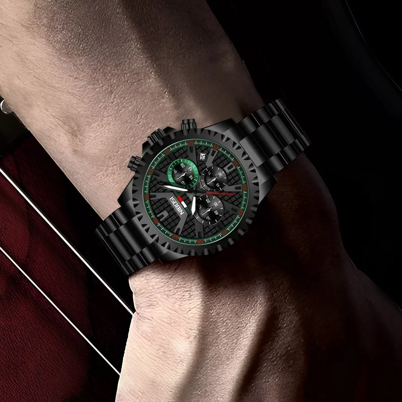 Luxury Quartz Chronograph Watch for Men – Waterproof Analog Wristwatch - Image 3