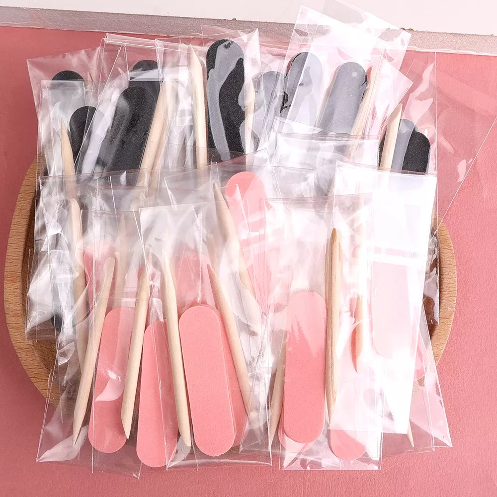 80pc Disposable Nail File & Care Kit - Mini Nail Art Tools with Wood Sticks - Image 6