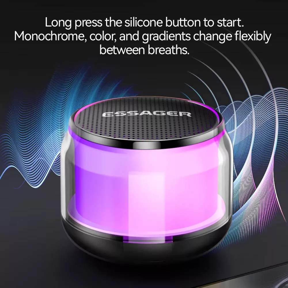 Portable Bluetooth Speaker with Super Bass & Colorful Lights - Image 3