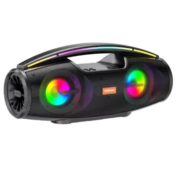 20W Bluetooth Speaker Portable Wireless Stereo with LED Lights & FM Radio