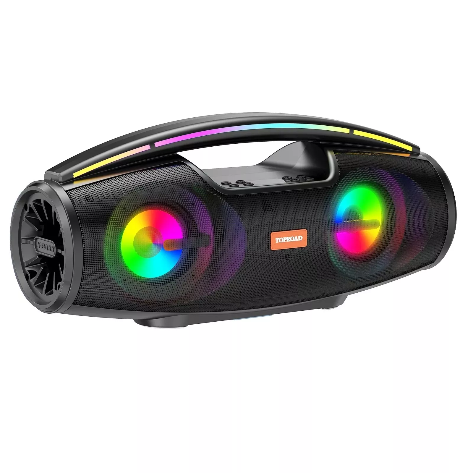 20W Bluetooth Speaker Portable Wireless Stereo with LED Lights & FM Radio