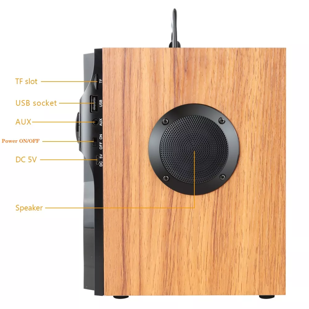 Portable Bluetooth Speaker with Stereo Bass and Remote Control - Image 6