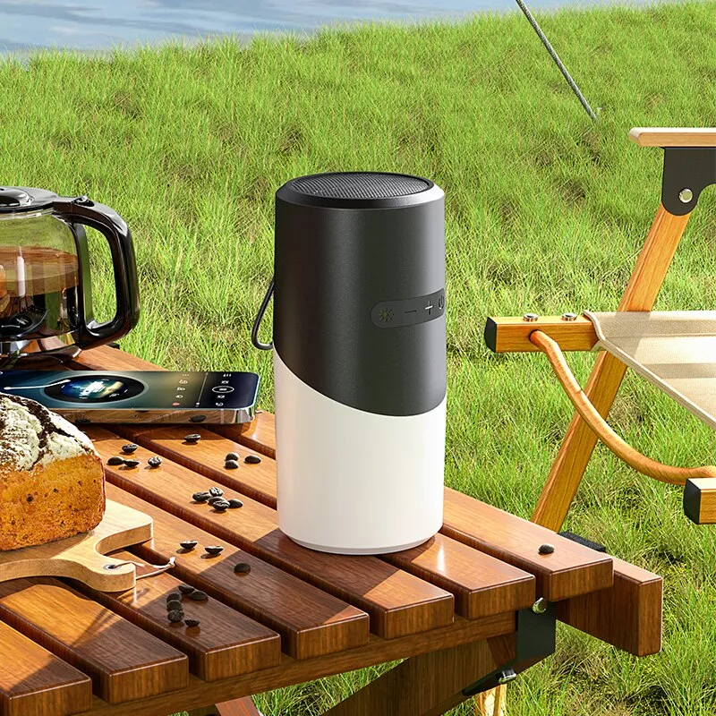 Portable RGB Bluetooth Speaker with Waterproof Design and LED Light Effects - Image 2