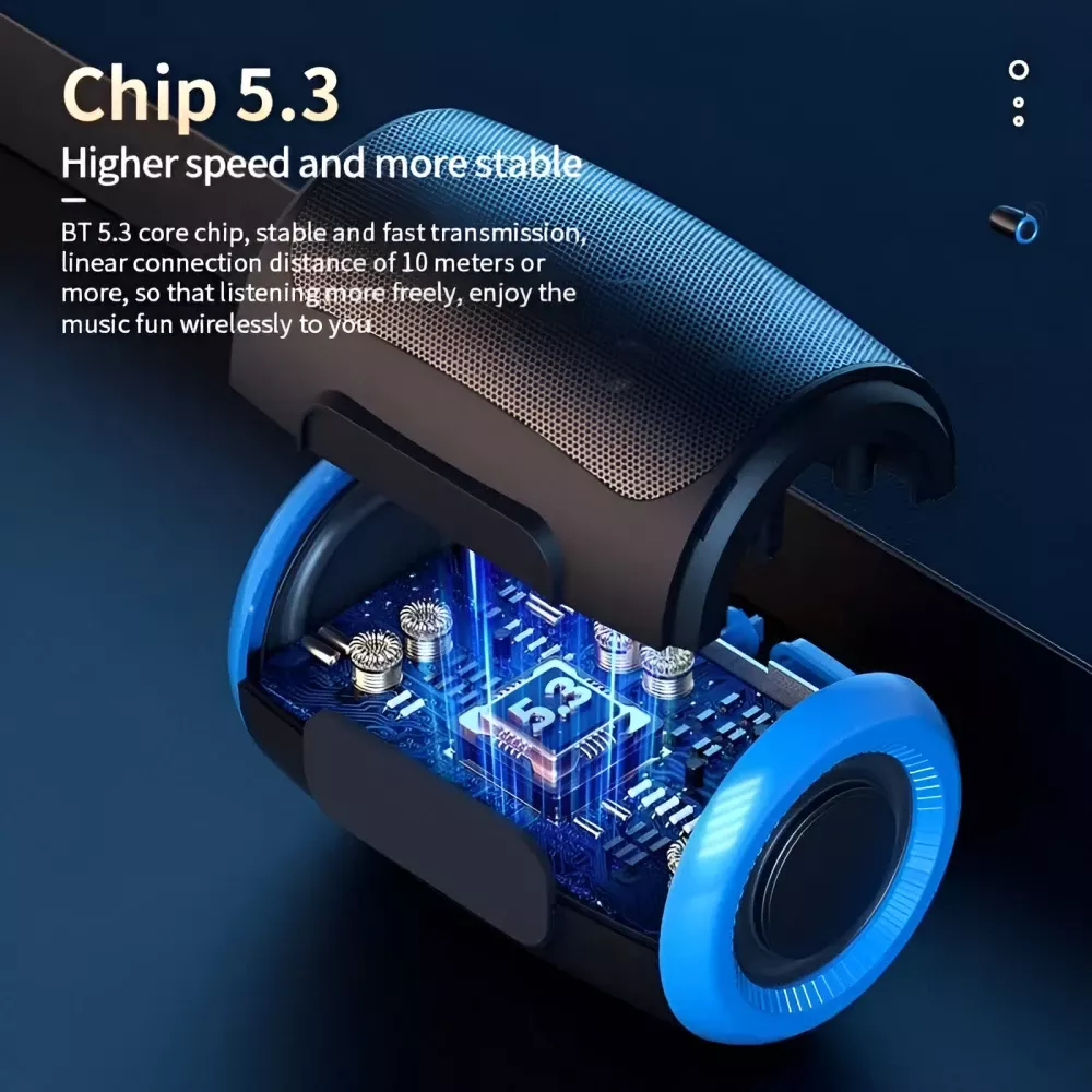 Portable Wireless Bluetooth Speaker with FM, SD, USB, Aux Modes & Waterproof - Image 5