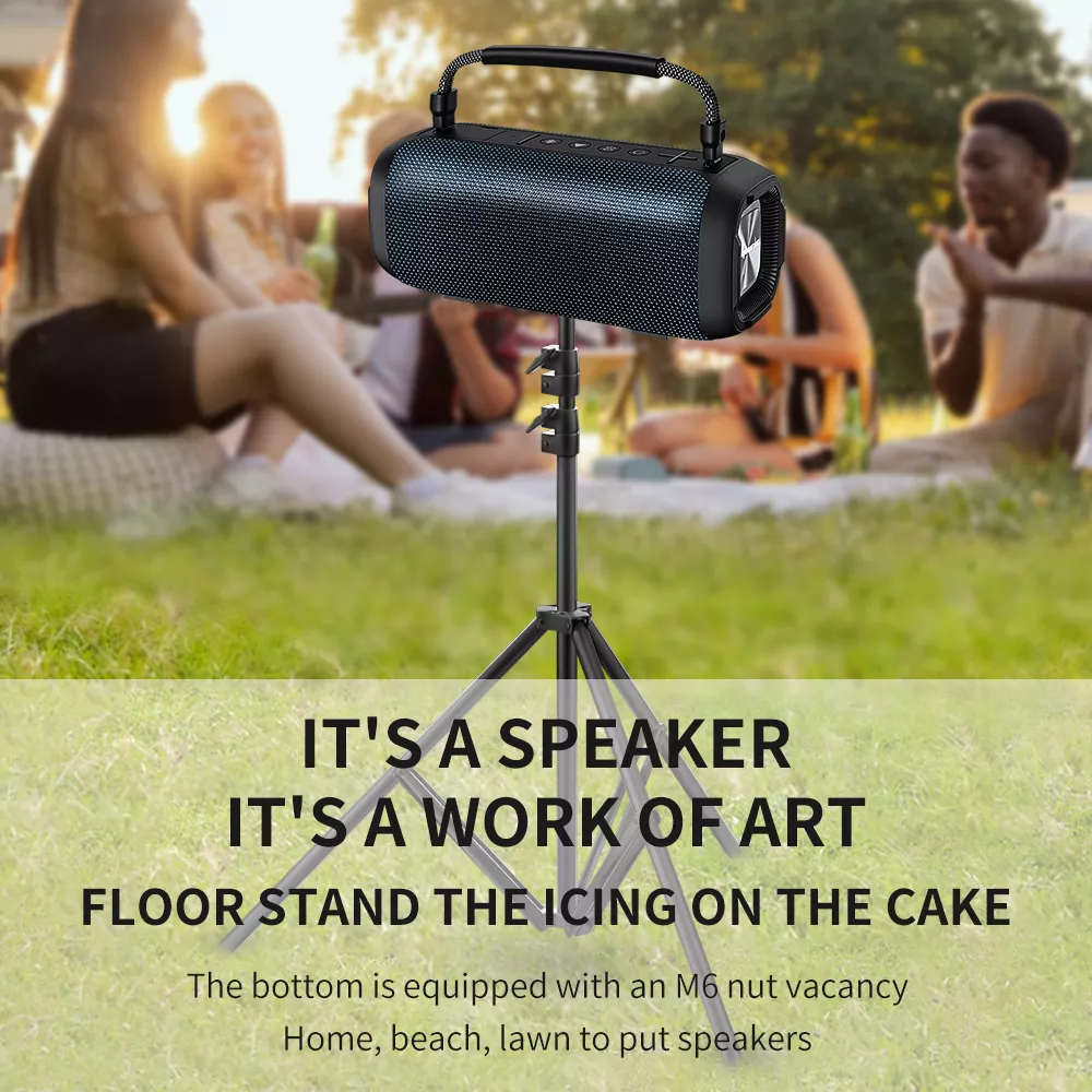 Portable 80W Bluetooth Speaker with Subwoofer, Waterproof & Long Battery Life - Image 2