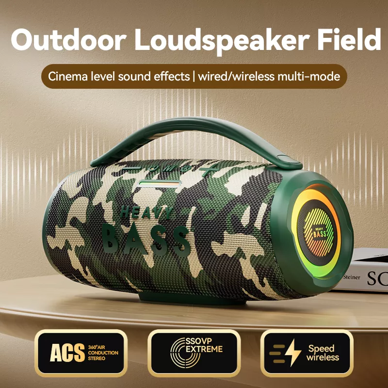Portable 30W Heavy Bass Bluetooth Boombox Speaker with Super Subwoofer - Image 2