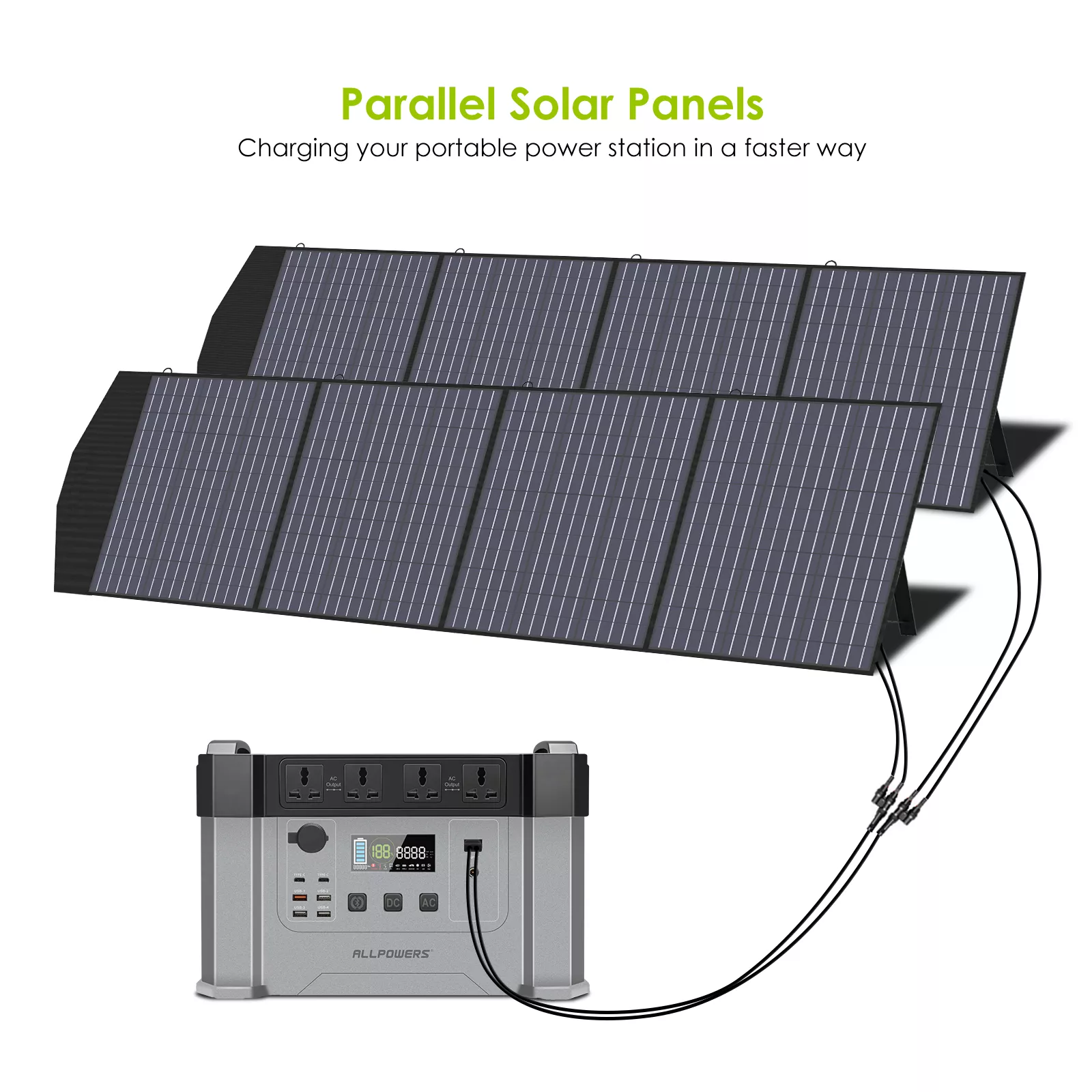 Foldable Solar Panel 400W for Powerstations, RVs, Boats & More - Portable Solar Charger - Image 4