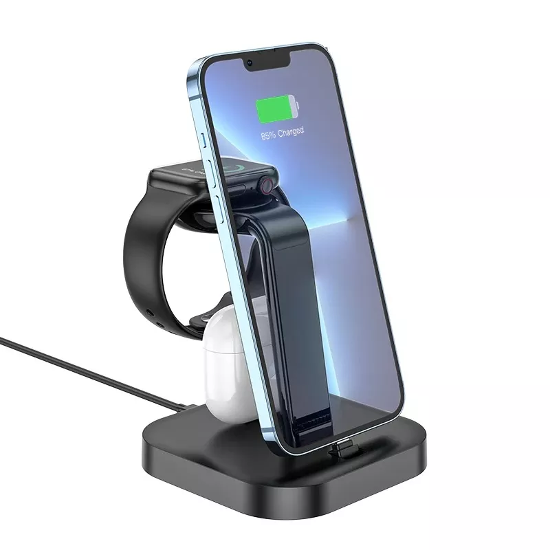 3-in-1 Wireless Charging Dock Station for iPhone, AirPods, and Apple Watch