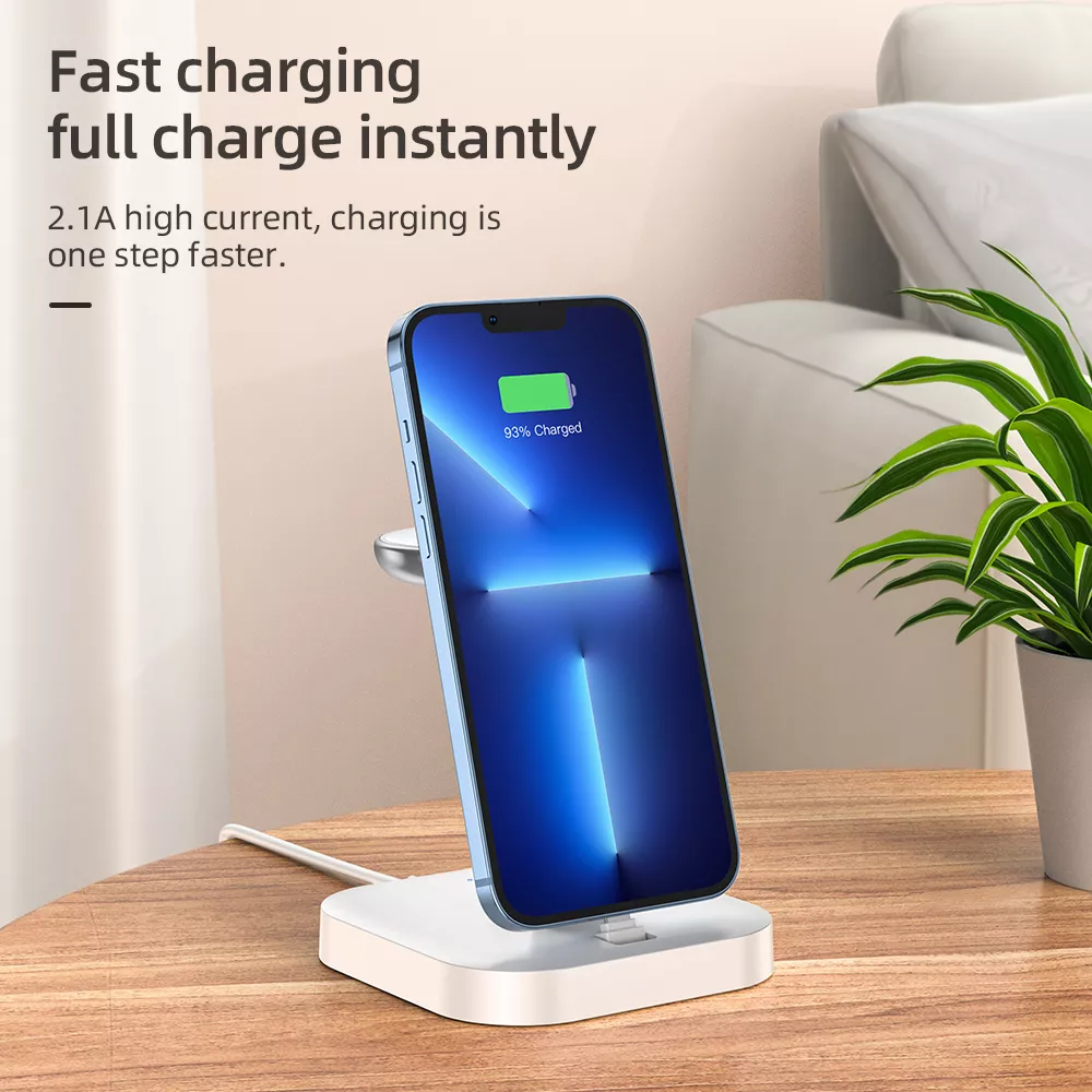 3-in-1 Wireless Charging Dock Station for iPhone, AirPods, and Apple Watch - Image 3