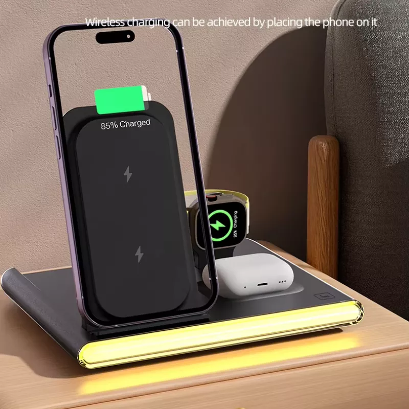 4-in-1 Foldable Wireless Charger for iPhone, Apple Watch, Galaxy Watch - Image 3