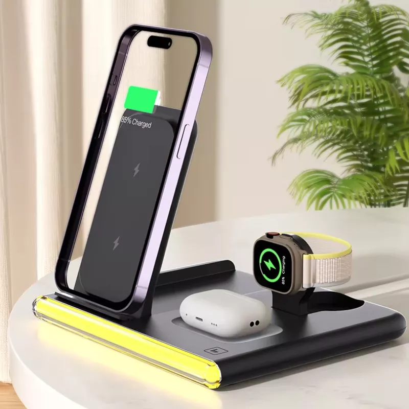 4-in-1 Foldable Wireless Charger for iPhone, Apple Watch, Galaxy Watch - Image 6