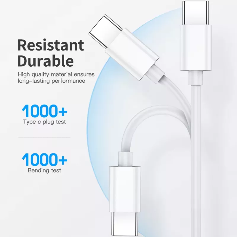 60W USB Type-C to USB Type-C Cable for Fast Charging & Data Transfer - Image 4