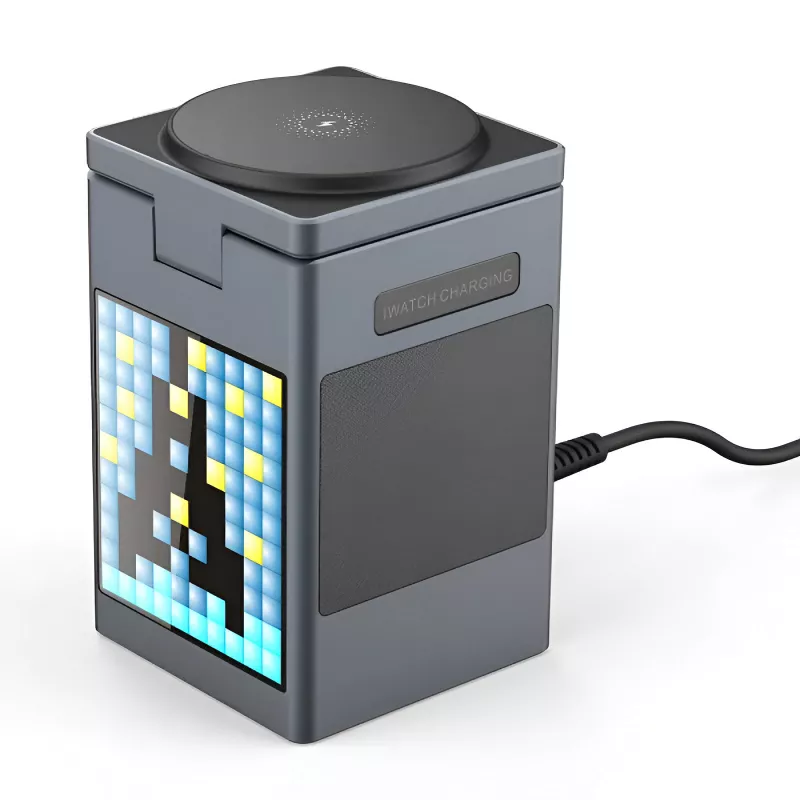 6-in-1 Magnetic Wireless Charger with Bluetooth Speaker & Alarm Clock - Image 6