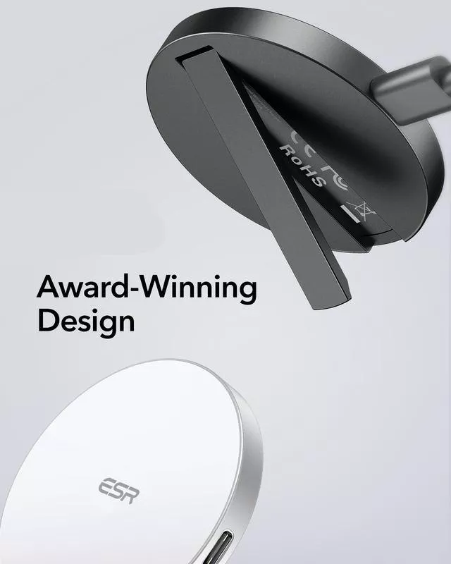 Magnetic Kickstand Wireless Charger for iPhone with Fast Qi Charging - Image 2