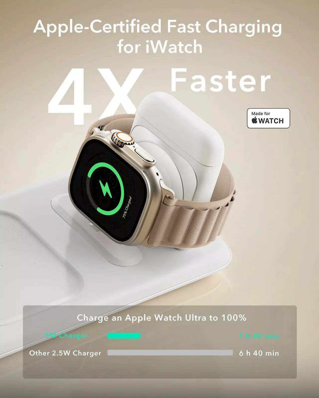 3-in-1 MagSafe Qi2 Charging Station for iPhone, Watch & AirPods - Image 5