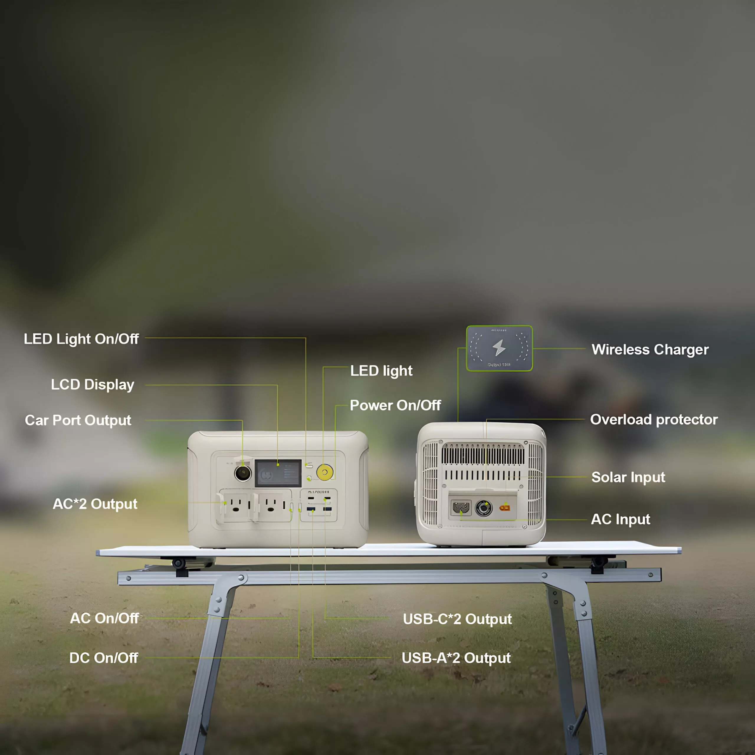 Portable Generator 299Wh 600W Power Station with AC Outlets for Home & Outdoor Use - Image 6