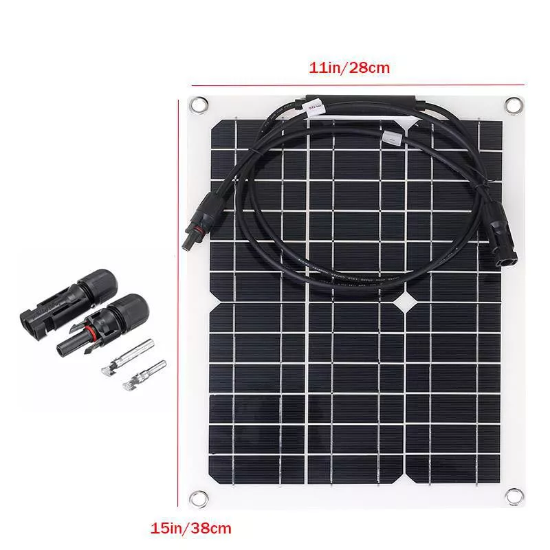 500W Flexible Solar Panel 12V Battery Charger with Dual USB & Solar Controller - Image 5