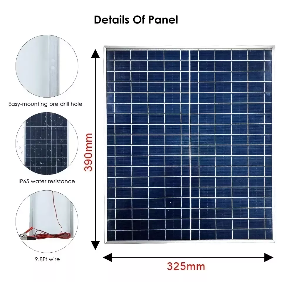 500W 12V Solar Panel Kit with 100A Controller & Power Bank for Home, Camping & RV - Image 4