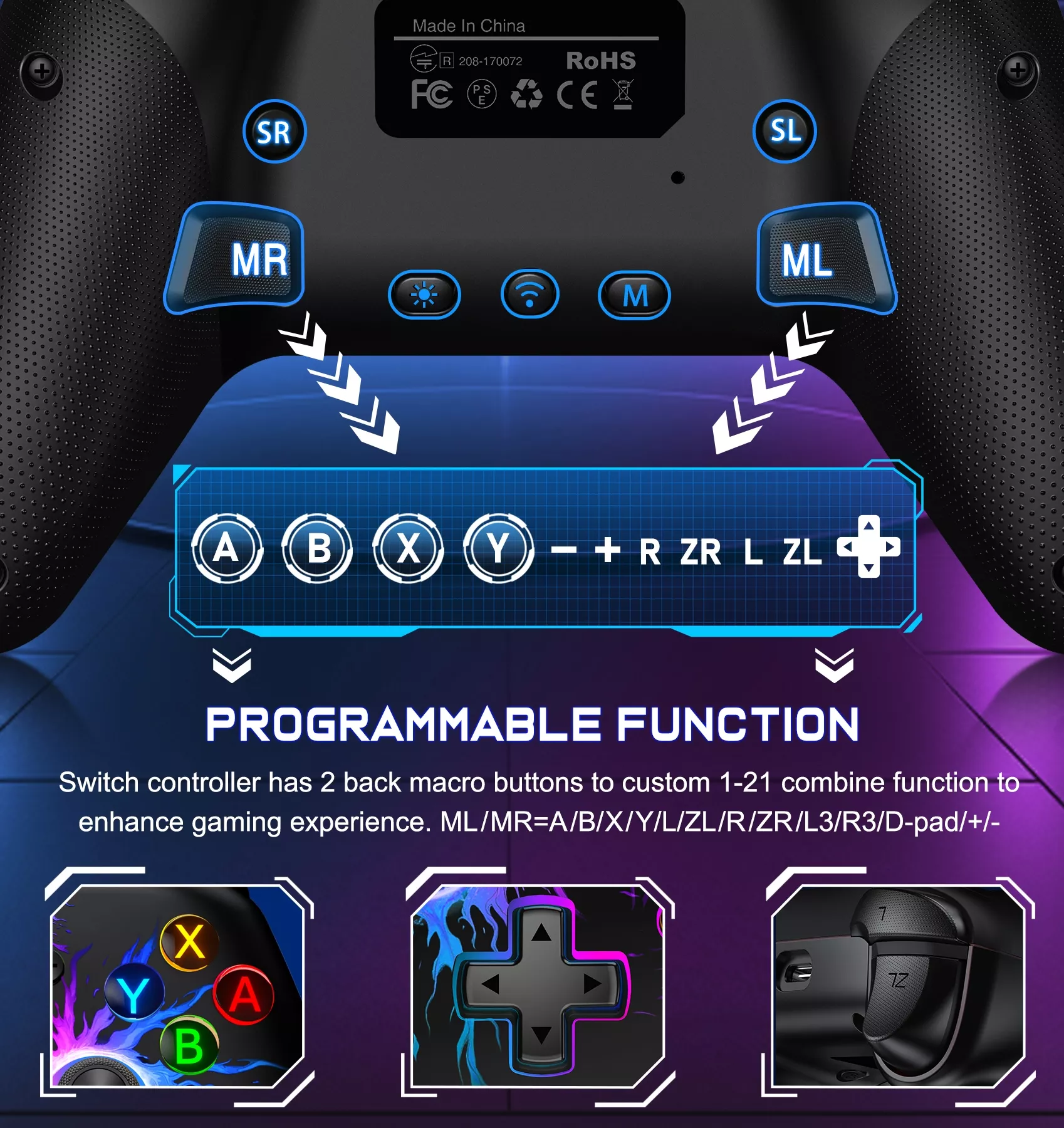 Wireless Bluetooth Joystick Controller for Switch, PC, Android & iOS - Image 6