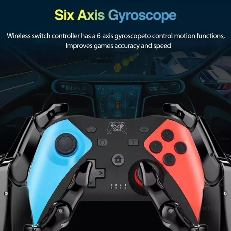 Wireless RGB Bluetooth Game Controller for Nintendo Switch, PC, Android, iOS - Image 4