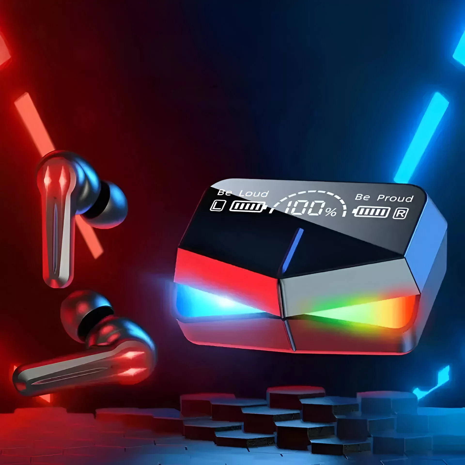 M28 TWS Bluetooth Earphones with Touch Control, Noise Reduction, and Waterproof Design