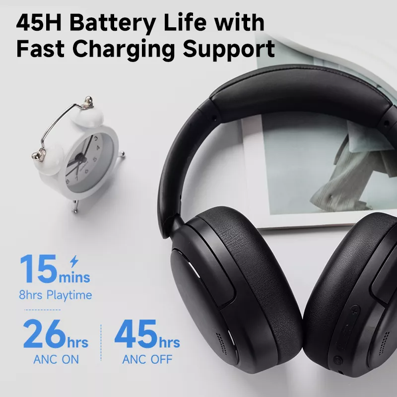 W800BT Pro Wireless Headphones with Active Noise Cancelling & 45H Playtime - Image 2