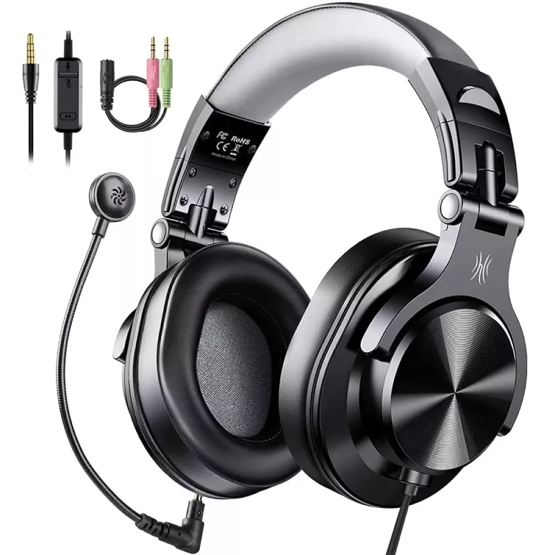 Wired Over-Ear Gaming Headset with Detachable Microphone - Image 6