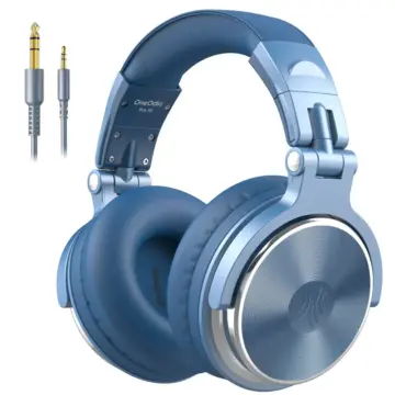 Wired DJ Headphones with 50mm Drivers & Detachable Microphone