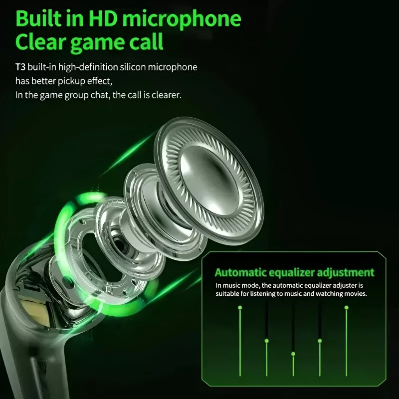 Wireless Bluetooth Gaming Headphones with Microphone & High Fidelity Bass - Image 5