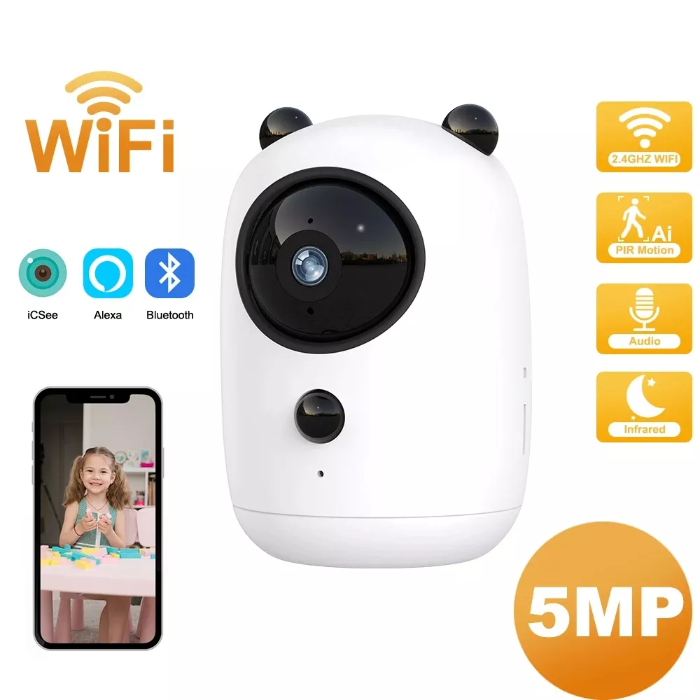 5MP WiFi Security Camera with Auto Tracking, PIR Motion Detection, and Night Vision - Image 6