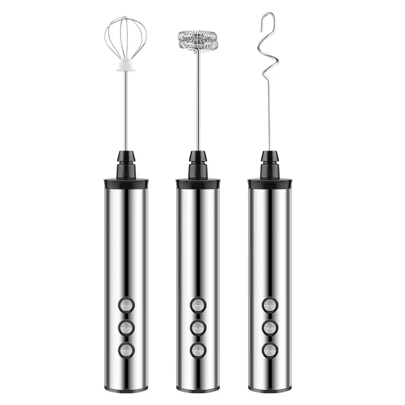 3-in-1 Rechargeable Milk Frother and Handheld Coffee Whisk Mixer - Image 6