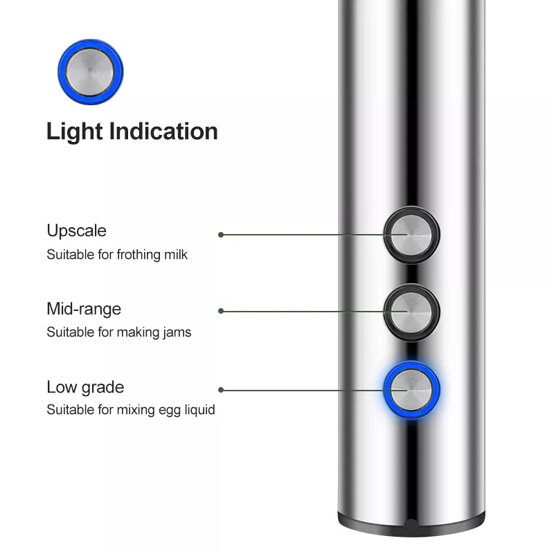 3-in-1 Rechargeable Milk Frother and Handheld Coffee Whisk Mixer - Image 5